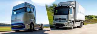 Kõige uuenduslikumad veokid elektrilise tuleviku jaoks:        Mercedes-Benz eActros ja Mercedes-Benz GenH2 Truck võitsid 2021. aasta veoki innovatsiooniauhinna