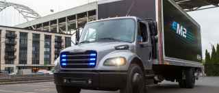 Penske Truck Leasing neemt eerste elektrische Freightliner in de VS in gebruik