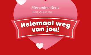 Mercedes-Benz Trucks biedt eerste hulp bij Valentijn op 9 februari